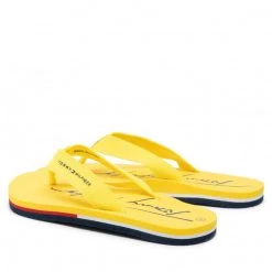 Enfant Tongs Tommy Hilfiger - T3A8-32190-0058 S Yellow 200 Jaune -Tommy Hilfiger Soldes 03 0000209681987 ks