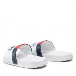 Enfant Mules / Sandales De Bain Tommy Hilfiger - Varsity Print Pool Slide T3B0-32274-1172 M White 100 Blanc -Tommy Hilfiger Soldes 03 0000209682113 plj