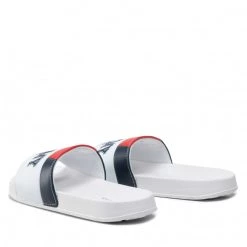 Enfant Mules / Sandales De Bain Tommy Hilfiger - Varsity Print Pool Silde T3B0-32274-1172 S White 100 Blanc -Tommy Hilfiger Soldes 03 0000209682120 plj