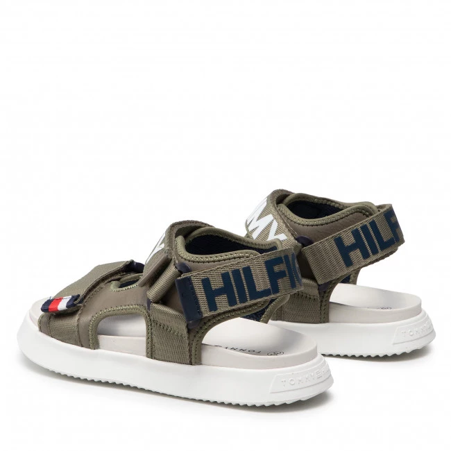 Enfant Sandales Tommy Hilfiger - Velcro Sandal T3B2-32257-0208 S Military Green 414 Vert 5 Enfant Sandales Tommy Hilfiger - Velcro Sandal T3B2-32257-0208 S Military Green 414 Vert – Image 3