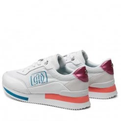 Femme Sneakers TOMMY HILFIGER - Femininie Active City Sneaker FW0FW06459 Crystal Coral XKL Blanc -Tommy Hilfiger Soldes 03 0000209908053 fp