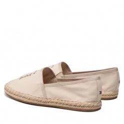 Femme Espadrilles TOMMY HILFIGER - Th Logo Espadrille FW0FW06158 Classic Beige ACI Beige -Tommy Hilfiger Soldes 03 0000209910759 ph