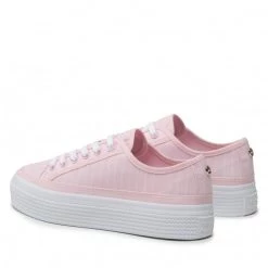 Femme Sneakers TOMMY HILFIGER - Essential Stripe Sneaker FW0FW06530 Pastel Pink TPD Rose -Tommy Hilfiger Soldes 03 0000209911213 mg