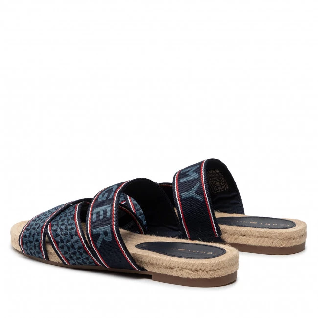 Femme Espadrilles TOMMY HILFIGER - Webbing Flat Espadrille FW0FW06307 Desert Sky DW5 Bleu Marine 5 Femme Espadrilles TOMMY HILFIGER - Webbing Flat Espadrille FW0FW06307 Desert Sky DW5 Bleu Marine – Image 3