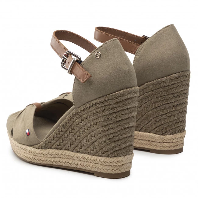 Femme Espadrilles TOMMY HILFIGER - Basic Open Toe High Wedge FW0FW04784 Woodridge GXR Vert 5 Femme Espadrilles TOMMY HILFIGER - Basic Open Toe High Wedge FW0FW04784 Woodridge GXR Vert – Image 3
