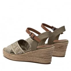 Femme Espadrilles TOMMY HILFIGER - Tommy Webbing Low Wedge Sandal FW0FW06297 Woodridge GXR Vert -Tommy Hilfiger Soldes 03 0000209912173 pl