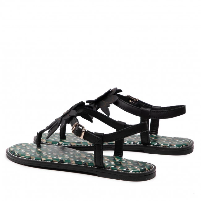 Femme Sandales TOMMY HILFIGER - Th Geo Print Flat Sandal FW0FW06229 Black BDS Noir 5 Femme Sandales TOMMY HILFIGER - Th Geo Print Flat Sandal FW0FW06229 Black BDS Noir – Image 3