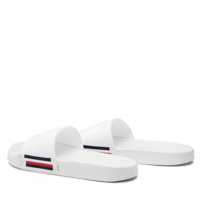 Homme Mules / Sandales De Bain Tommy Hilfiger - Corporate Knitted Beach Sandal FM0FM04062 White YBR Blanc 5 Homme Mules / Sandales De Bain Tommy Hilfiger - Corporate Knitted Beach Sandal FM0FM04062 White YBR Blanc – Image 3
