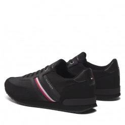 Homme Sneakers Tommy Hilfiger - Iconic Sock Runner Mix FM0FM04137 Black BDS Noir -Tommy Hilfiger Soldes 03 0000300530177 pl