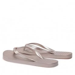 Femme Tongs TOMMY HILFIGER - Th Metallic Flat Beach Sandal FW0FW06445 Rose Gold 0JV Or -Tommy Hilfiger Soldes 03 0000300530863 ki