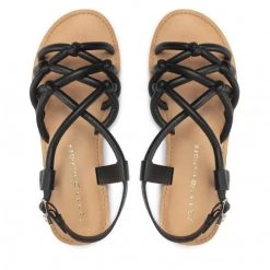 Femme Sandales TOMMY HILFIGER - Flat Strappy Sandal FW0FW06668 Black BDS Noir 12 Femme Sandales TOMMY HILFIGER - Flat Strappy Sandal FW0FW06668 Black BDS Noir -Tommy Hilfiger Soldes 03 0000300531815 pa
