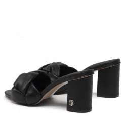 Femme Mules / Sandales De Bain TOMMY HILFIGER - Feminnine Weave Mule Sandal FW0FW06670 Black BDS Noir -Tommy Hilfiger Soldes 03 0000300531907 pa