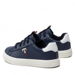 Enfant Sneakers TOMMY HILFIGER - Low Cut Lace-Up Sneaker T1B9-32457-1355 S Blue/White X007 Bleu Marine 9 Enfant Sneakers TOMMY HILFIGER - Low Cut Lace-Up Sneaker T1B9-32457-1355 S Blue/White X007 Bleu Marine -Tommy Hilfiger Soldes 03 0000300783450 ki