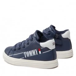 Enfant Sneakers Tommy Hilfiger - Higt Top Lace-Up Sneaker T1B9-32459-1431 Blue/White X007 Bleu Marine -Tommy Hilfiger Soldes 03 0000300783474 ki