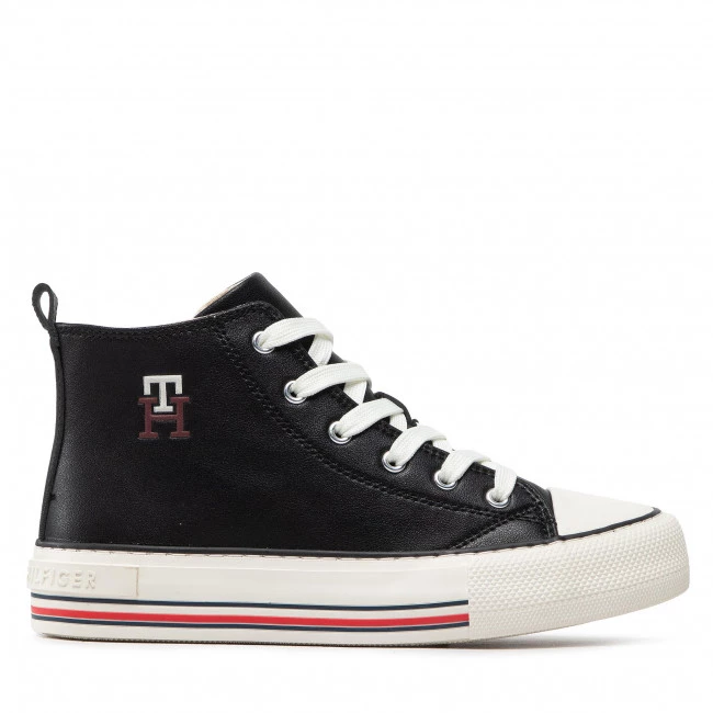 Enfant Sneakers Tommy Hilfiger - High Top Lace Up Sneaker T3A9-32288-1355 S Black 999 Noir 4 Enfant Sneakers Tommy Hilfiger - High Top Lace Up Sneaker T3A9-32288-1355 S Black 999 Noir – Image 2