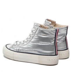 Enfant Sneakers Tommy Hilfiger - T3A9-32290-1437 S Silver 904 Argent -Tommy Hilfiger Soldes 03 0000300783757 is