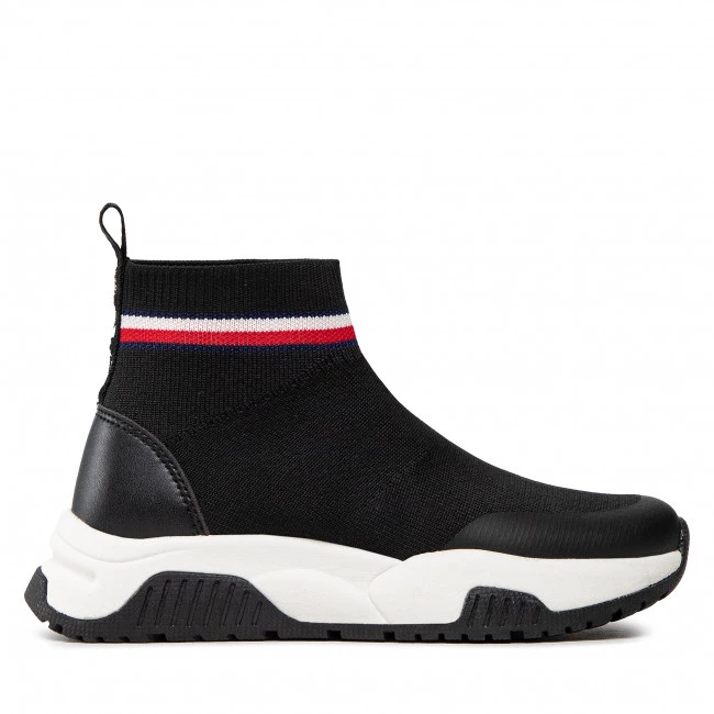 Enfant Sneakers TOMMY HILFIGER - T3A9-32360-0702 S Black 999 Noir 4 Enfant Sneakers TOMMY HILFIGER - T3A9-32360-0702 S Black 999 Noir – Image 2