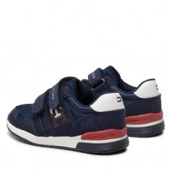 Enfant Sneakers Tommy Hilfiger - Low Cut Velcro Sneaker T1B9-32490-1450 M Blue Bleu Marine -Tommy Hilfiger Soldes 03 0000300885772 st