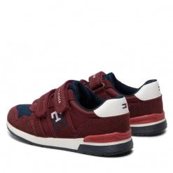 Enfant Sneakers Tommy Hilfiger - Low Cut Velcro Sneaker T1B9-32490-1450 S Bordeaux/Blue A240 Bordeaux -Tommy Hilfiger Soldes 03 0000300886588 st