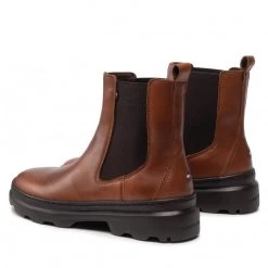Homme Bottines Chelsea TOMMY HILFIGER - Comfort Hilfiger Leather Chelsea FM0FM04193 Winter Cognac GVI Marron -Tommy Hilfiger Soldes 03 0000301101413 bs
