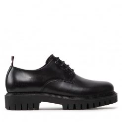 Homme Chaussures Basses Tommy Hilfiger - Premium Casual Chunky Lth Shoe FM0FM04210 Black BDS Noir -Tommy Hilfiger Soldes 03 0000301102281 fp