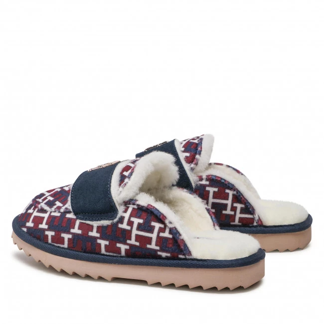 Femme Chaussons Tommy Hilfiger - Loafer Mule Slipper Monogram FW0FW06716 Rwb Monogram 0KQ Multicolore 5 Femme Chaussons Tommy Hilfiger - Loafer Mule Slipper Monogram FW0FW06716 Rwb Monogram 0KQ Multicolore – Image 3