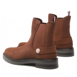 Femme Bottines Chelsea Tommy Hilfiger - Th Coin Flat Boot FW0FW06742 Truffle Brown GT7 Marron -Tommy Hilfiger Soldes 03 0000301109402 rz