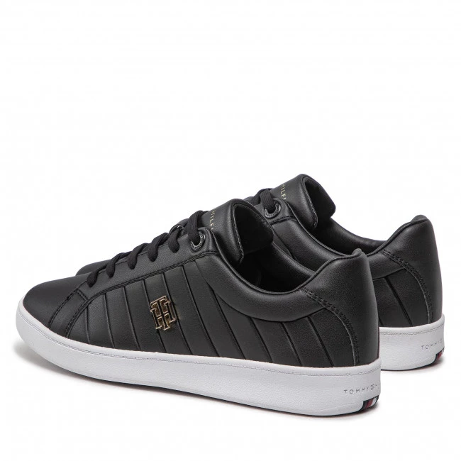 Femme Sneakers Tommy Hilfiger - Th Bio Court Sneaker Classic FW0FW06802 Black BDS Noir 5 Femme Sneakers Tommy Hilfiger - Th Bio Court Sneaker Classic FW0FW06802 Black BDS Noir – Image 3