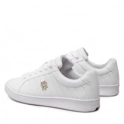 Femme Sneakers Tommy Hilfiger - Th Bio Court Sneaker Classic FW0FW06802 White YBR Blanc -Tommy Hilfiger Soldes 03 0000301111214 bs