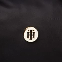 Sacs Sac à Main Tommy Hilfiger - Poppy St Small Tote AW0AW10262 BDS Noir -Tommy Hilfiger Soldes 03 8720114065390 plj