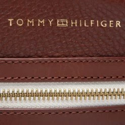 Accessoires Sacoche Tommy Hilfiger - Premium Leather Mini Crossover AM0AM08455 0HF Marron -Tommy Hilfiger Soldes 03 8720116521368 kt