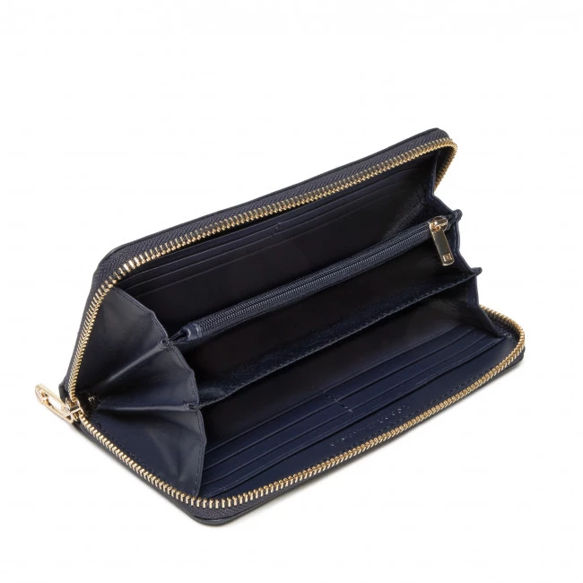 Accessoires Portefeuille Femme Grand Format TOMMY HILFIGER - Iconic Tommy Large Za AW0AW12082 C7H Bleu Marine 5 Accessoires Portefeuille Femme Grand Format TOMMY HILFIGER - Iconic Tommy Large Za AW0AW12082 C7H Bleu Marine – Image 3