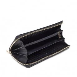 Accessoires Portefeuille Femme Grand Format Tommy Hilfiger - Tommy Joy Large Za Wallet AW0AW12083 BDS Noir -Tommy Hilfiger Soldes 03 8720117924922 fp