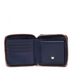 Accessoires Portefeuille Femme Petit Format Tommy Hilfiger - Th Timeless Med Wallet Quilted AW0AW13644 XJS Bordeaux -Tommy Hilfiger Soldes 03 8720641962292 fp