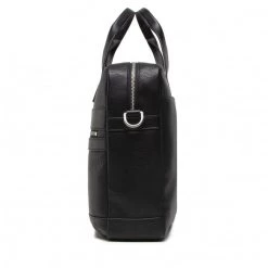 Accessoires Sac Ordinateur Tommy Hilfiger - Th Transit Pu Computer Messenger AM0AM10305 BDS Noir -Tommy Hilfiger Soldes 03 8720641980548 is