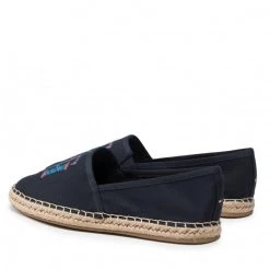 Femme Espadrilles TOMMY HILFIGER - Th Logo Espadrille FW0FW06158 Desert Sky DW5 Bleu Marine -Tommy Hilfiger Soldes 03 0000209910421 mg
