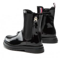 Enfant Bottes TOMMY HILFIGER - Chelsea Boot T4A5-32408-0775 M Black 999 Noir -Tommy Hilfiger Soldes 03 0000300784389 mg