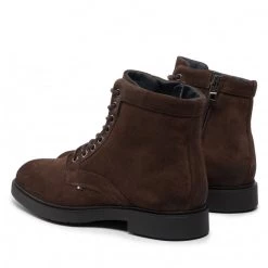Homme Bottes Tommy Hilfiger - Elevated Rounded Suede Lace Boot FM0FM04185 Cocoa GT6 Marron -Tommy Hilfiger Soldes 03 0000301099574 mg