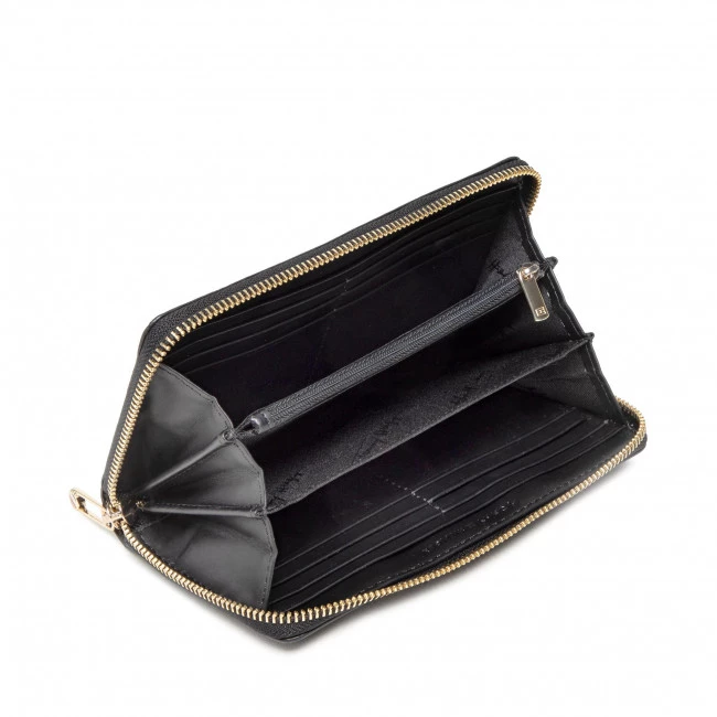 Accessoires Portefeuille Femme Grand Format Tommy Hilfiger - Iconic Tommy Large Za AW0AW12186 BDS Noir 5 Accessoires Portefeuille Femme Grand Format Tommy Hilfiger - Iconic Tommy Large Za AW0AW12186 BDS Noir – Image 3