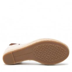 Femme Espadrilles TOMMY HILFIGER - Basic Open Toe High Wedge FW0FW04784 Classic Beige ACI Beige -Tommy Hilfiger Soldes 04 0000209909821 plj