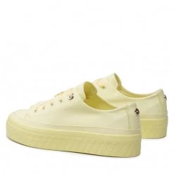 Femme Sneakers TOMMY HILFIGER - Monochromatic Vulc Sneaker FW0FW06460 Lemon Twist ZHF Jaune -Tommy Hilfiger Soldes 04 0000209910223 st 1