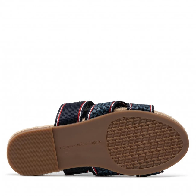 Femme Espadrilles TOMMY HILFIGER - Webbing Flat Espadrille FW0FW06307 Desert Sky DW5 Bleu Marine 6 Femme Espadrilles TOMMY HILFIGER - Webbing Flat Espadrille FW0FW06307 Desert Sky DW5 Bleu Marine – Image 4