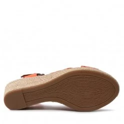 Femme Espadrilles TOMMY HILFIGER - Tommy Webbing Low Wedge Sandal FW0FW06297 Hawaiian Coral XMV Orange -Tommy Hilfiger Soldes 04 0000209911770 ks