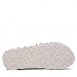 Homme Tongs Tommy Hilfiger - Strips Hilfiger Beach Sandal FM0FM04066 White YBR Beige -Tommy Hilfiger Soldes 04 0000300529485 bs