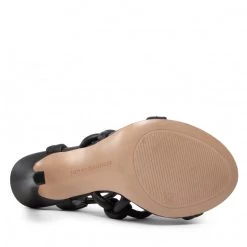 Femme Sandales TOMMY HILFIGER - High Heel Strappy Sandal FW0FW06666 Black BDS Noir -Tommy Hilfiger Soldes 04 0000300531778 mk