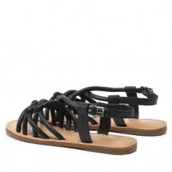 Femme Sandales TOMMY HILFIGER - Flat Strappy Sandal FW0FW06668 Black BDS Noir 10 Femme Sandales TOMMY HILFIGER - Flat Strappy Sandal FW0FW06668 Black BDS Noir -Tommy Hilfiger Soldes 04 0000300531815 pa