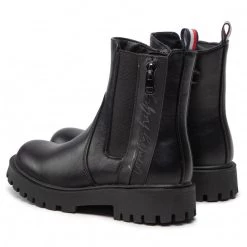 Enfant Bottes Tommy Hilfiger - Cheksea Boot T3A5-32390-1355 Black 999 Noir -Tommy Hilfiger Soldes 04 0000300783603 fp