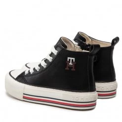 Enfant Sneakers Tommy Hilfiger - High Top Lace-Up Sneaker T3A9-32288-1355 M Black 999 Noir -Tommy Hilfiger Soldes 04 0000300783702 fp