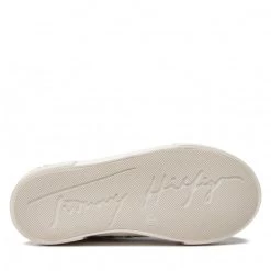 Enfant Baskets TOMMY HILFIGER - High Top Lace-Up Sneaker T3A9-32290-1437 M Silver 904 Argent -Tommy Hilfiger Soldes 04 0000300783740 is