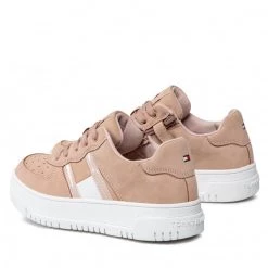 Enfant Sneakers TOMMY HILFIGER - Low Cut Lace-Up Sneaker T3A9-32341-1477 M Nude 359 Rose -Tommy Hilfiger Soldes 04 0000300887097 mt